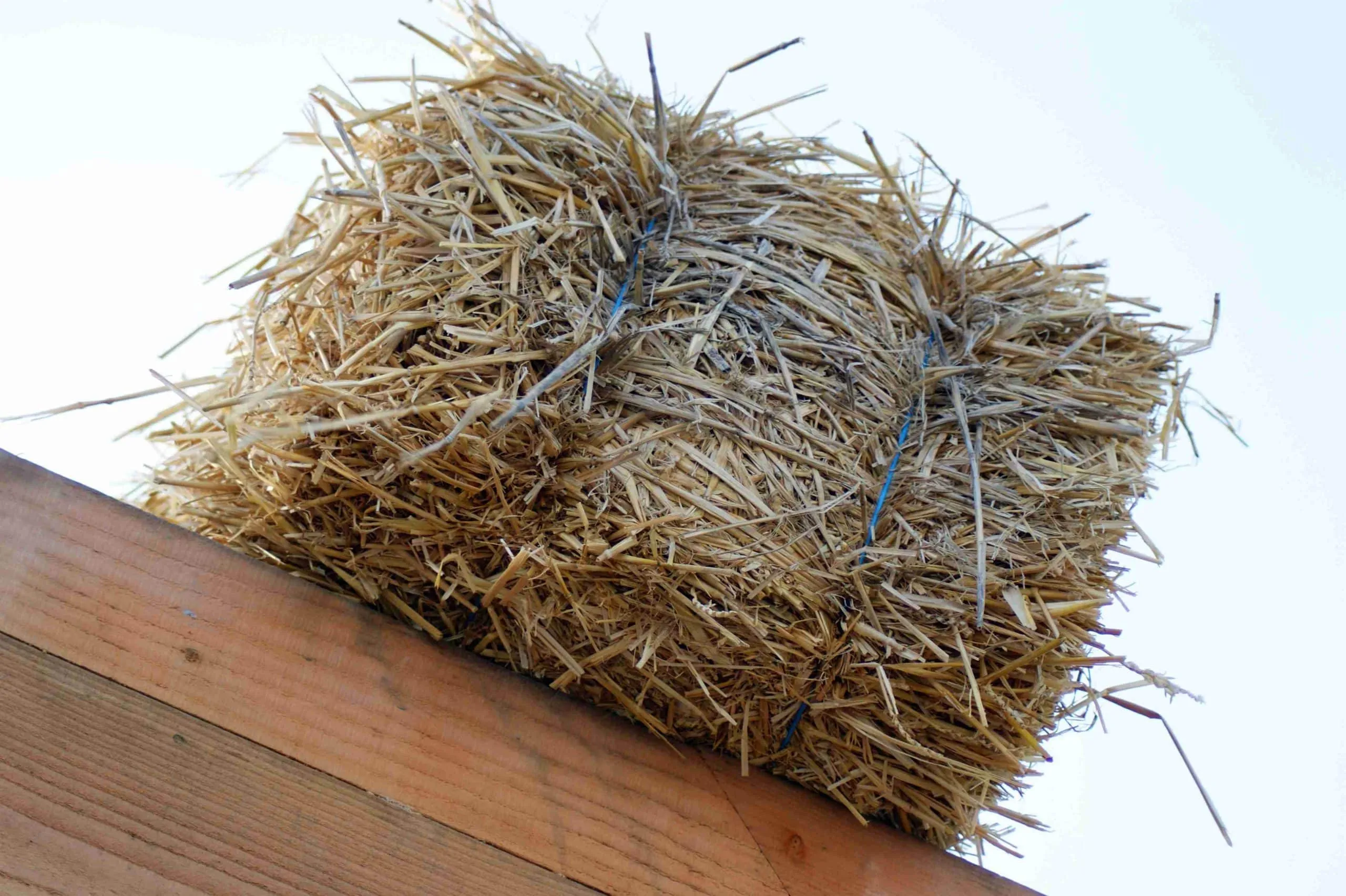 Isolation avec de la paille