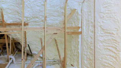 Isolation avec de la mousse polyuréthane
