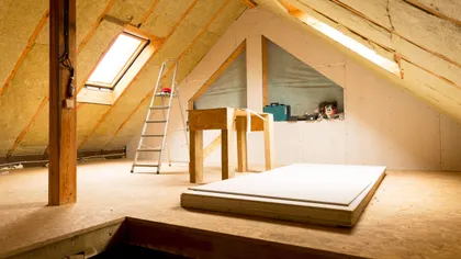 Combles en cours de rénovation