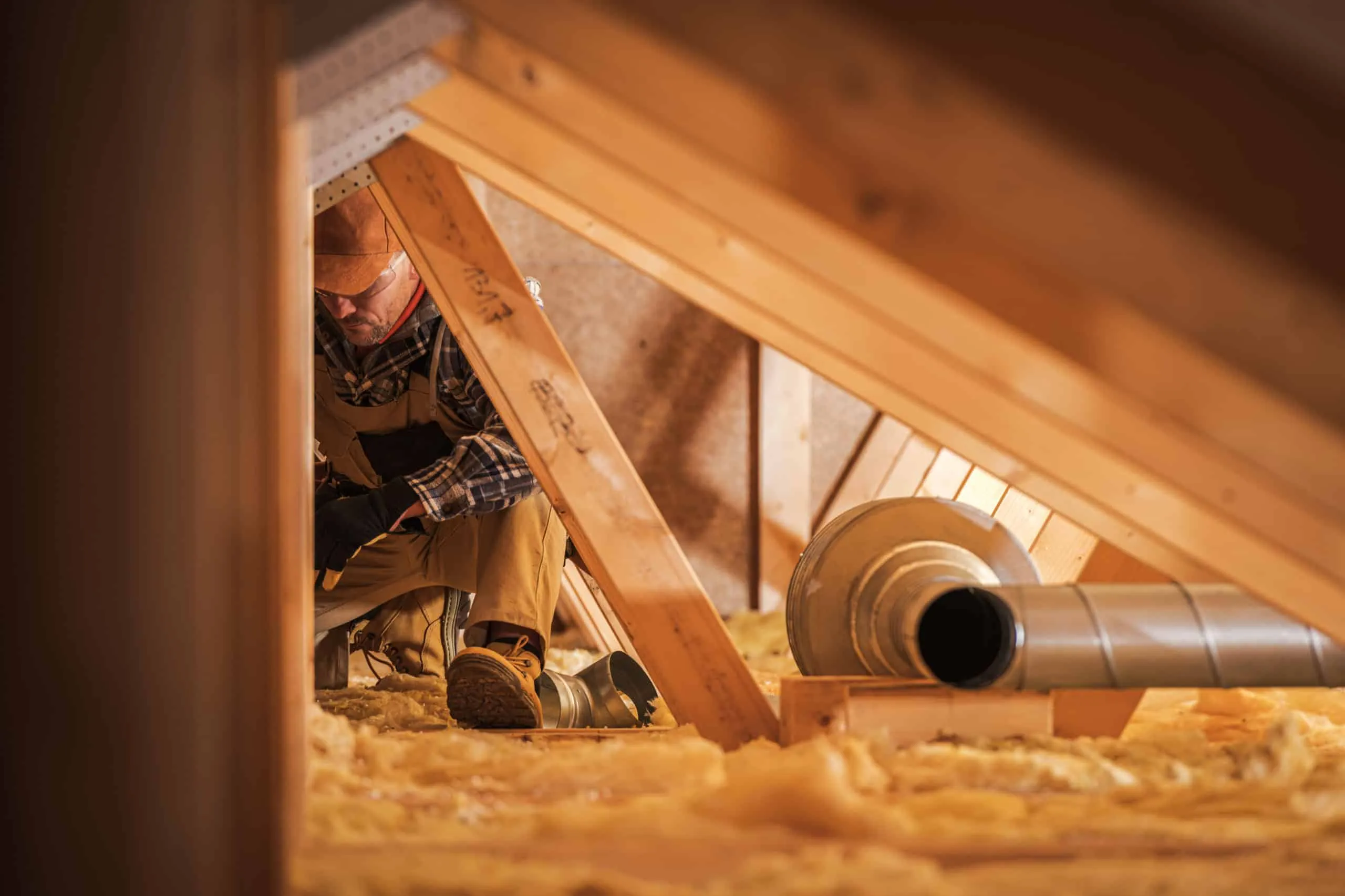 Isolation des combles par soufflage