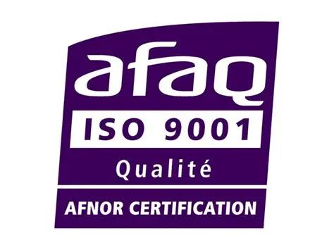 Certifié ISO 9001 – AFNOR Certification
